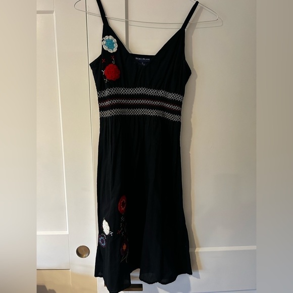 blue plate Dresses & Skirts - Y2K dress with knit flowers